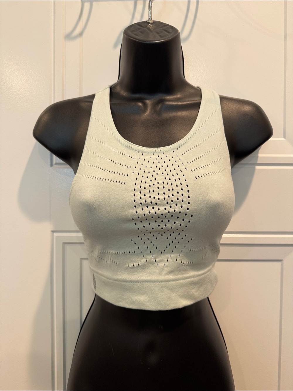 FP Movement by Free People Light Sage Seamless Racerback Sports Bra and leggings